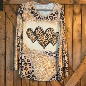 NEW Leopard Print Long Sleeve Top